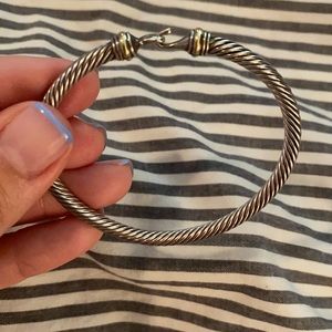 David Yurman Cable Classic Buckle Bracelet w/ Gold